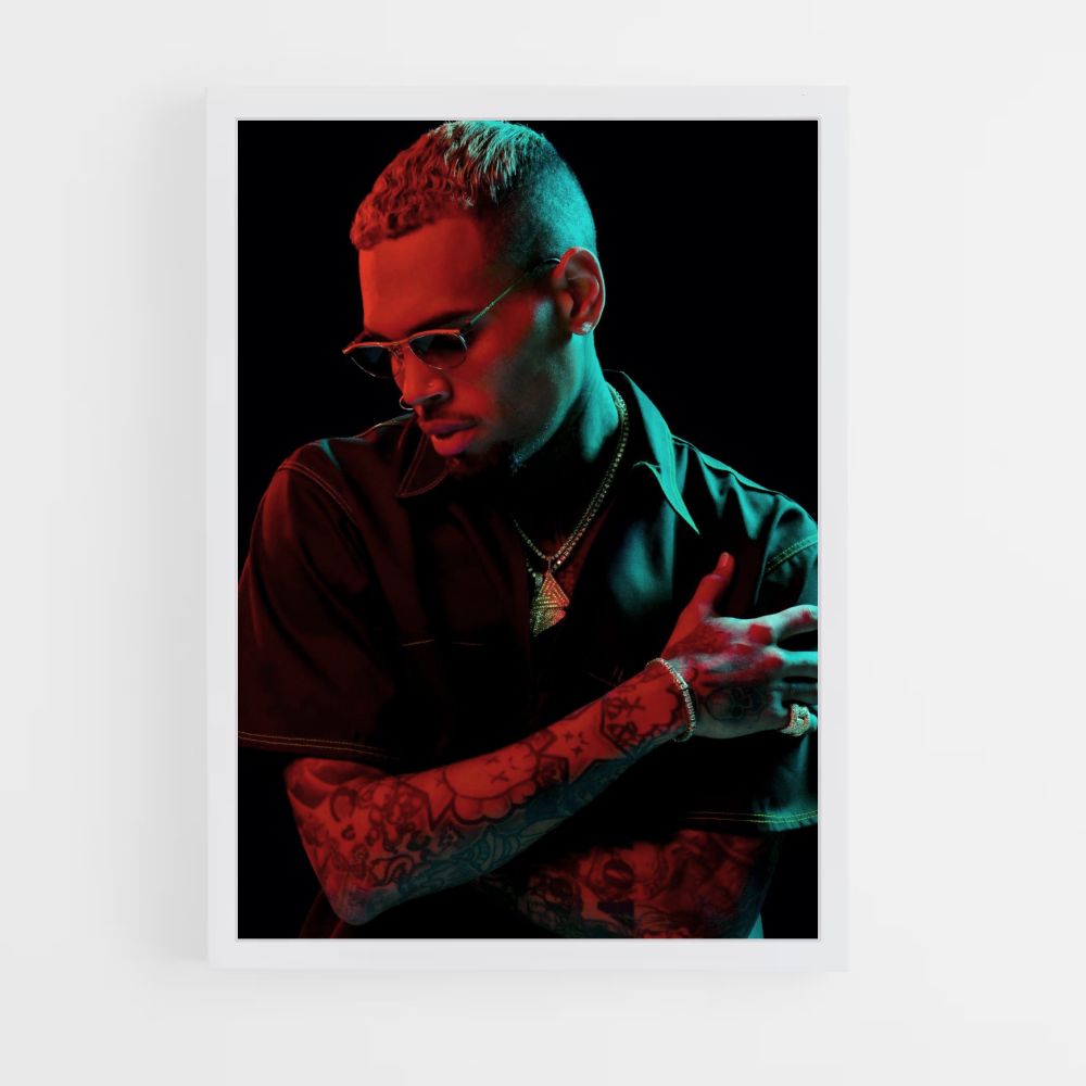 Poster scuro di Chris Brown