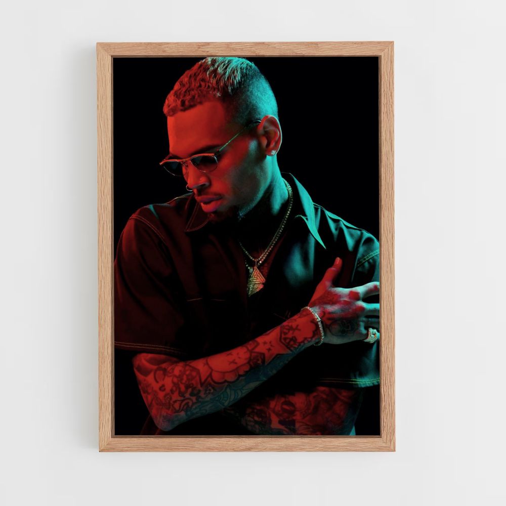 Poster scuro di Chris Brown