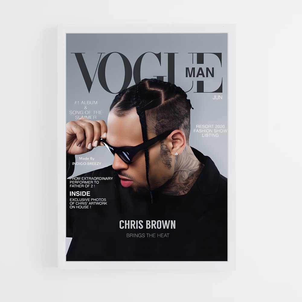 chris-brown-8 cadre Blanc