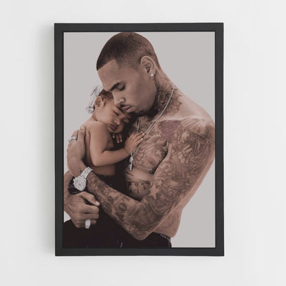 Poster Chris Brown bambino