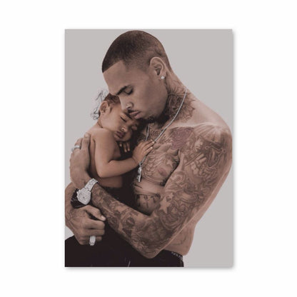 Poster Chris Brown bambino