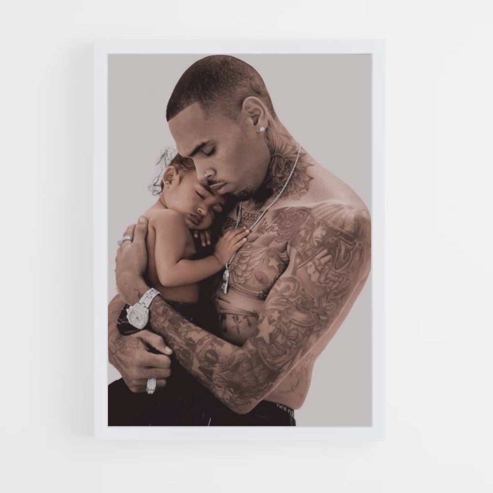 Poster Chris Brown bambino