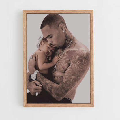 Poster Chris Brown bambino