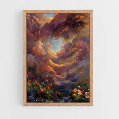 claude-monet-1 cadre Bois clair