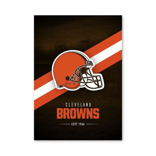 Poster con il logo dei Cleveland Browns