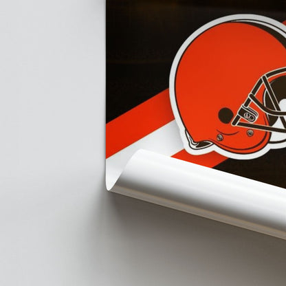 Poster con il logo dei Cleveland Browns