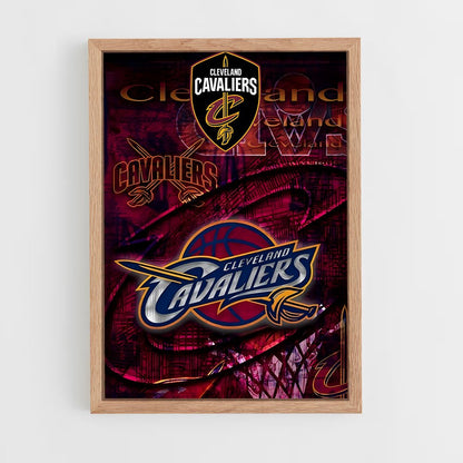 cleveland-cavaliers-1 cadre Bois clair
