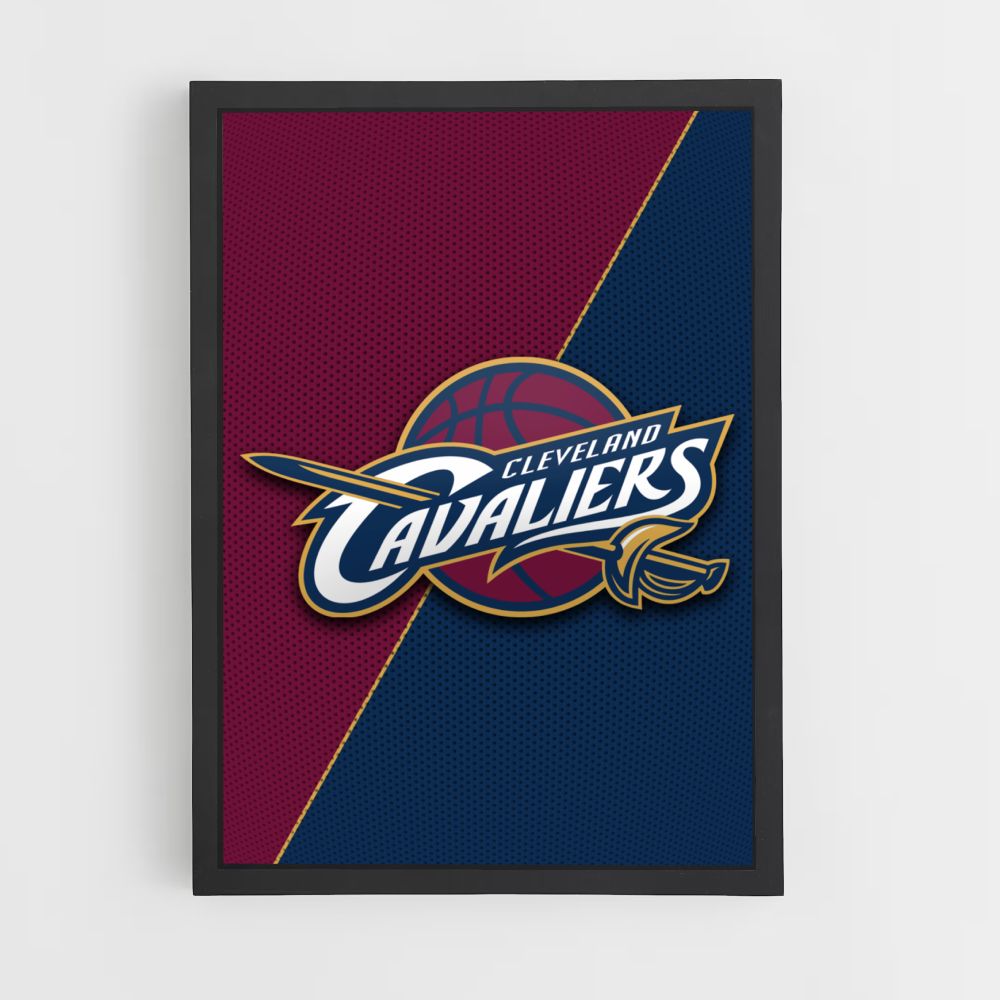 Poster con logo dei Cleveland Cavaliers