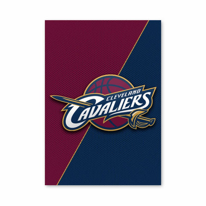 Poster con logo dei Cleveland Cavaliers