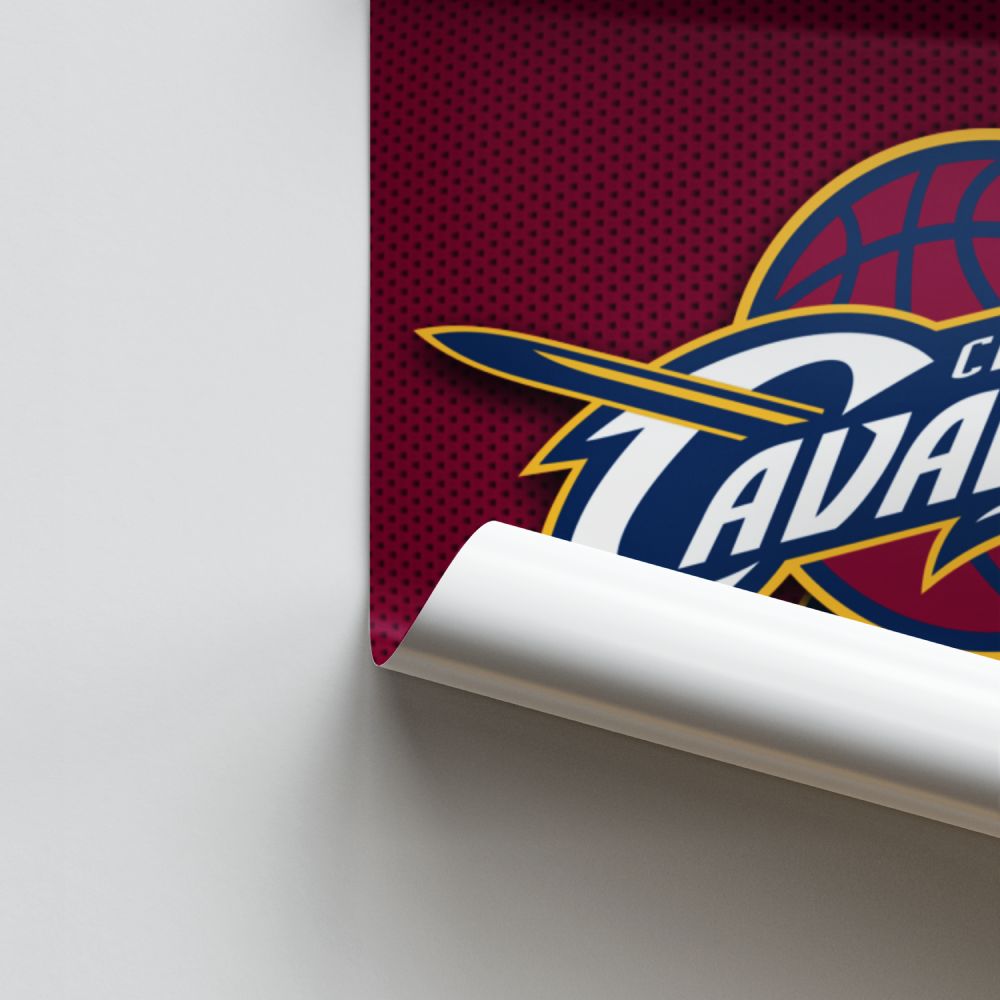 Poster con logo dei Cleveland Cavaliers