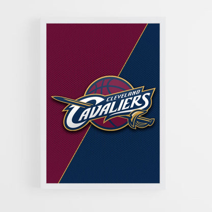 Poster con logo dei Cleveland Cavaliers