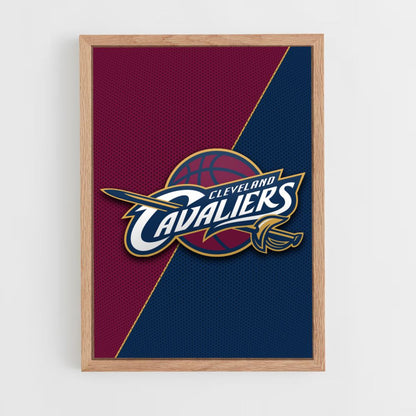 Poster con logo dei Cleveland Cavaliers