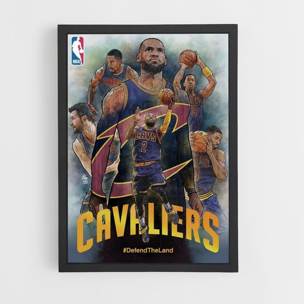 Poster della squadra dei Cleveland Cavaliers