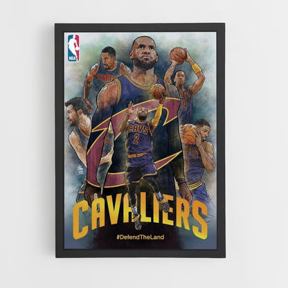 Poster della squadra dei Cleveland Cavaliers