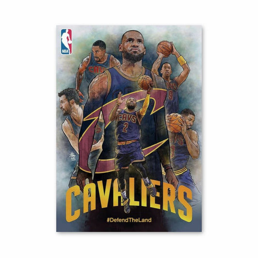 Poster della squadra dei Cleveland Cavaliers