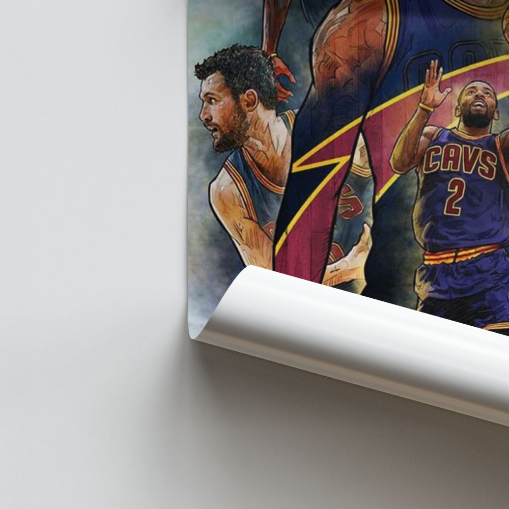 Poster della squadra dei Cleveland Cavaliers