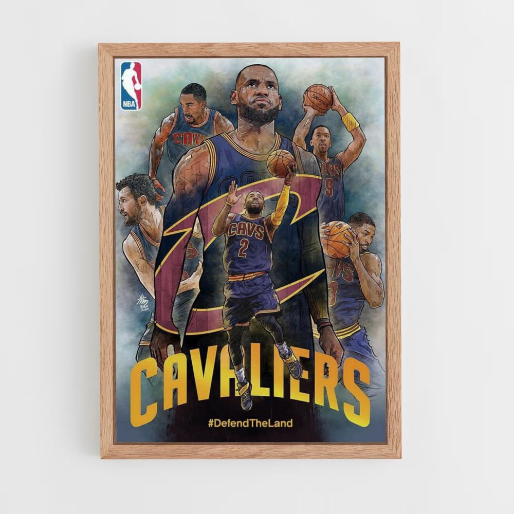 Poster della squadra dei Cleveland Cavaliers