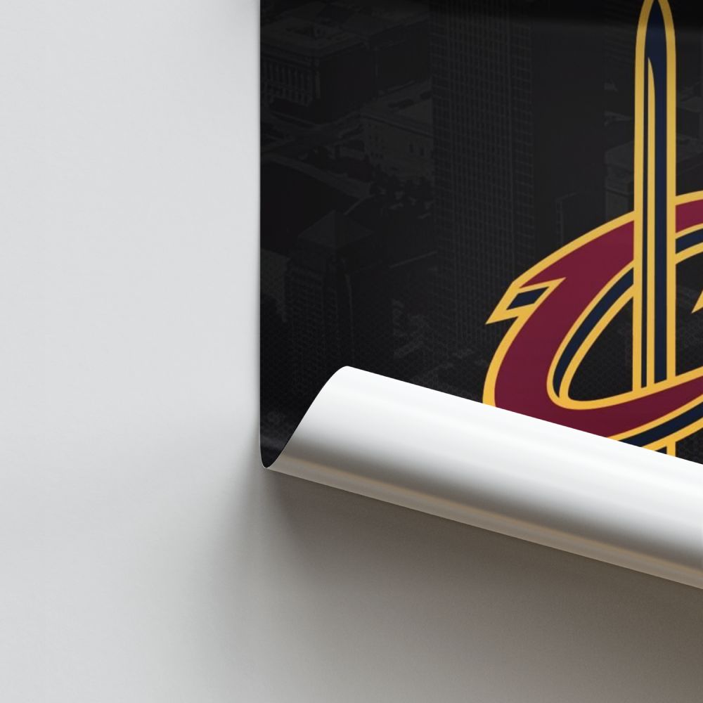 Poster con spada dei Cleveland Cavaliers