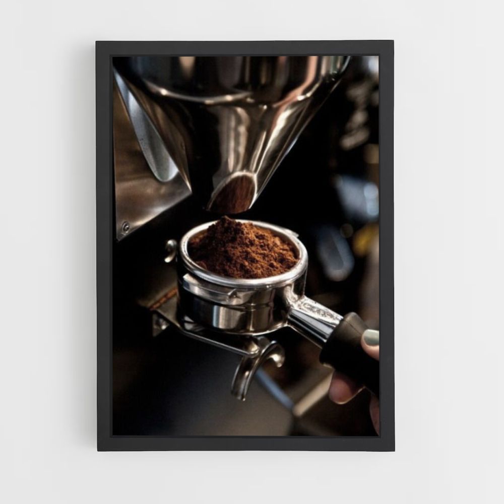 Poster di caffè macinato