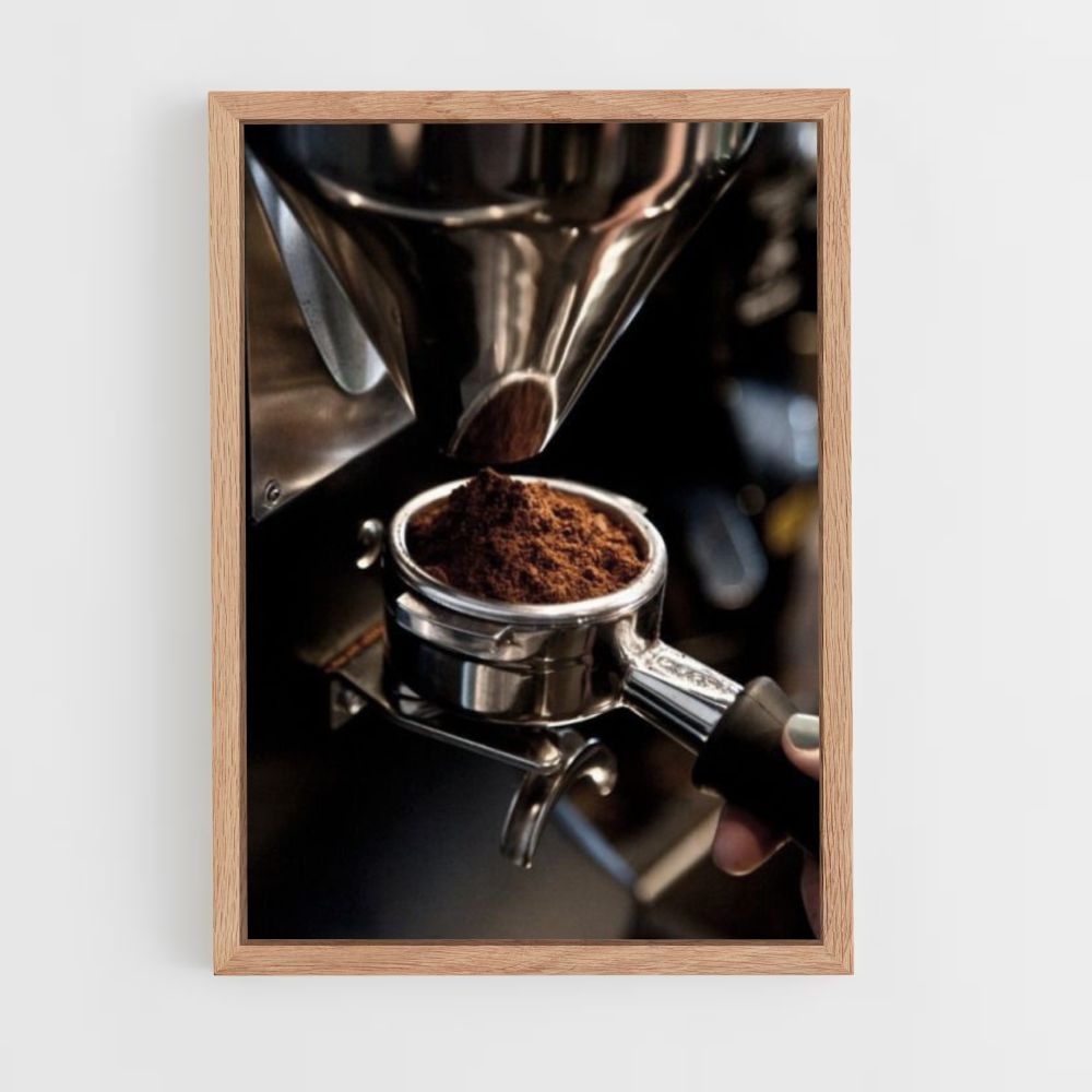 Poster di caffè macinato