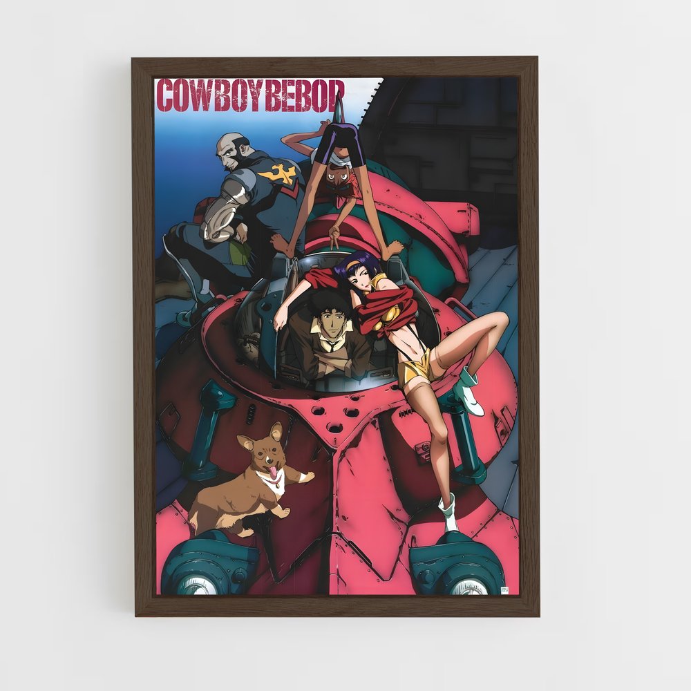 cowboy-bebop-28 cadre Bois foncé