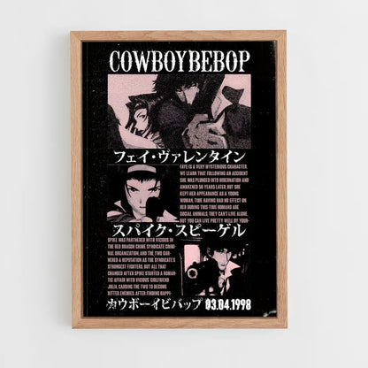 cowboy-bebop-3 cadre Bois clair