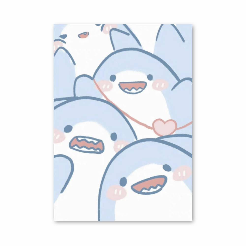 Poster Requins Mignons