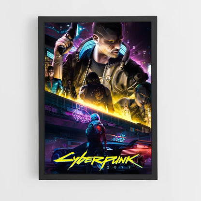 cyberpunk-15 cadre Noir