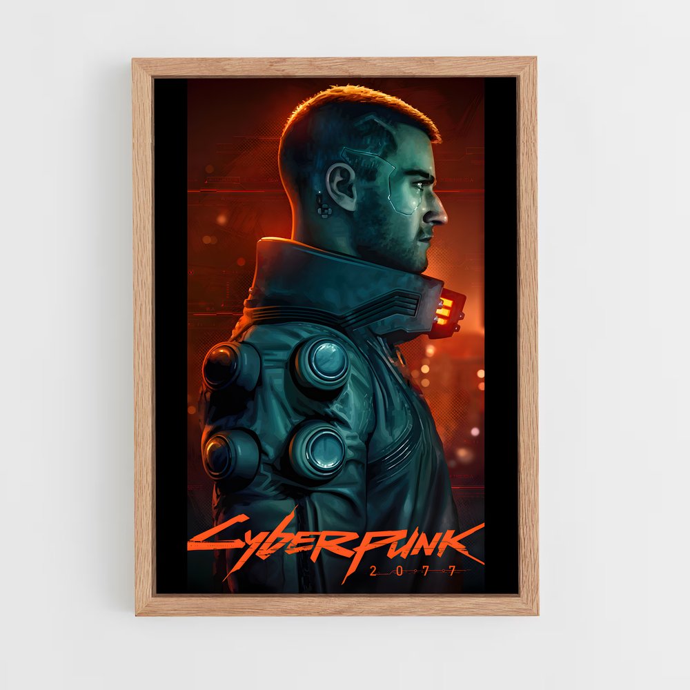 cyberpunk-18 cadre Bois clair