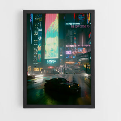 cyberpunk-7 cadre Noir