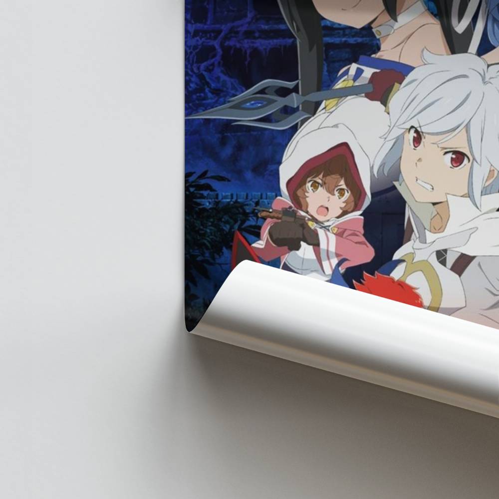 Poster giapponese Danmachi