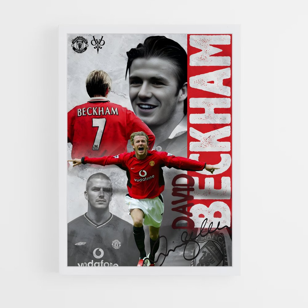 david-beckham-14 cadre Blanc