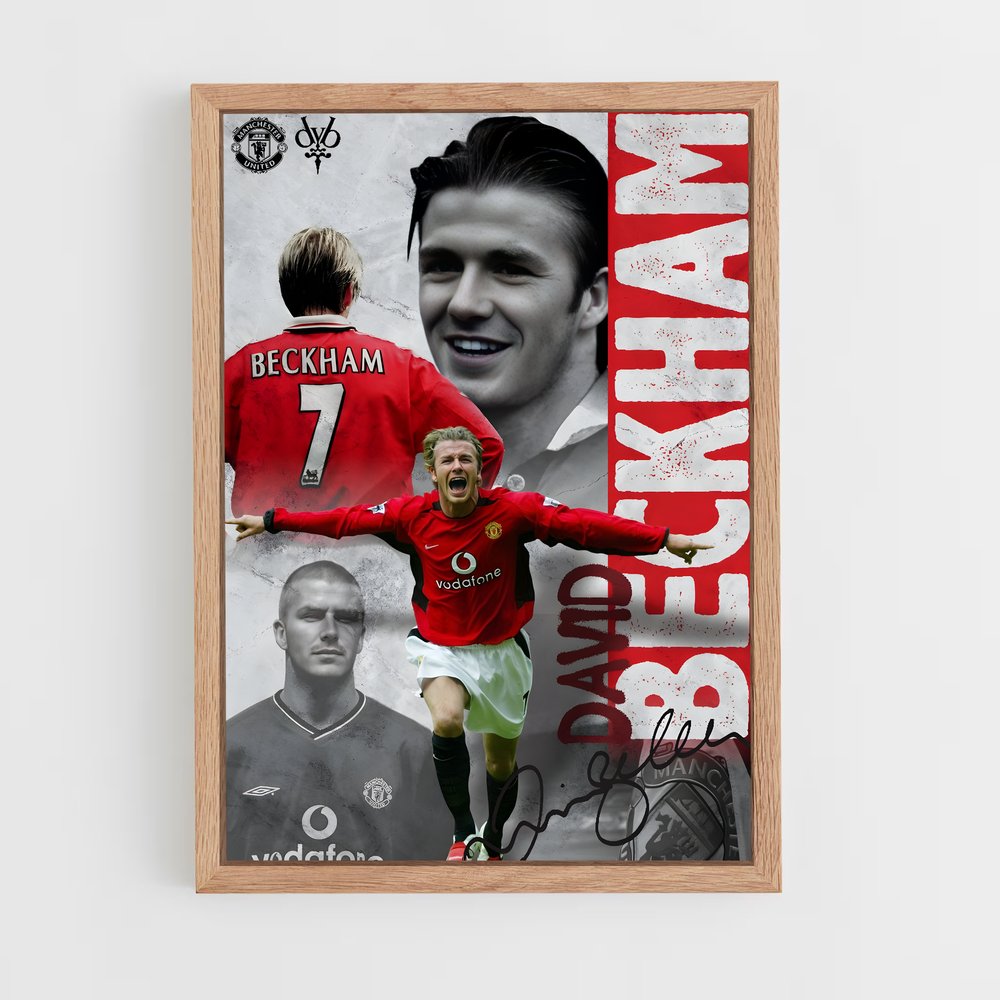 david-beckham-14 cadre Bois clair