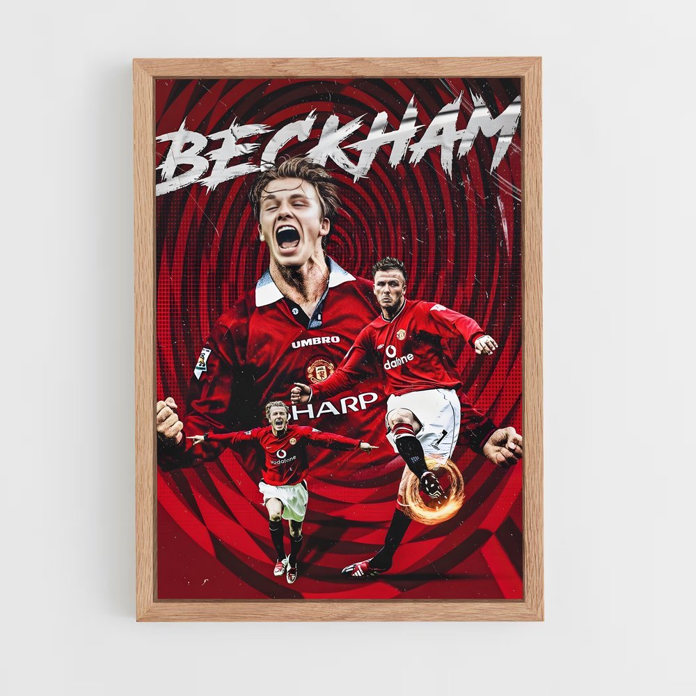 david-beckham-18 cadre Bois clair