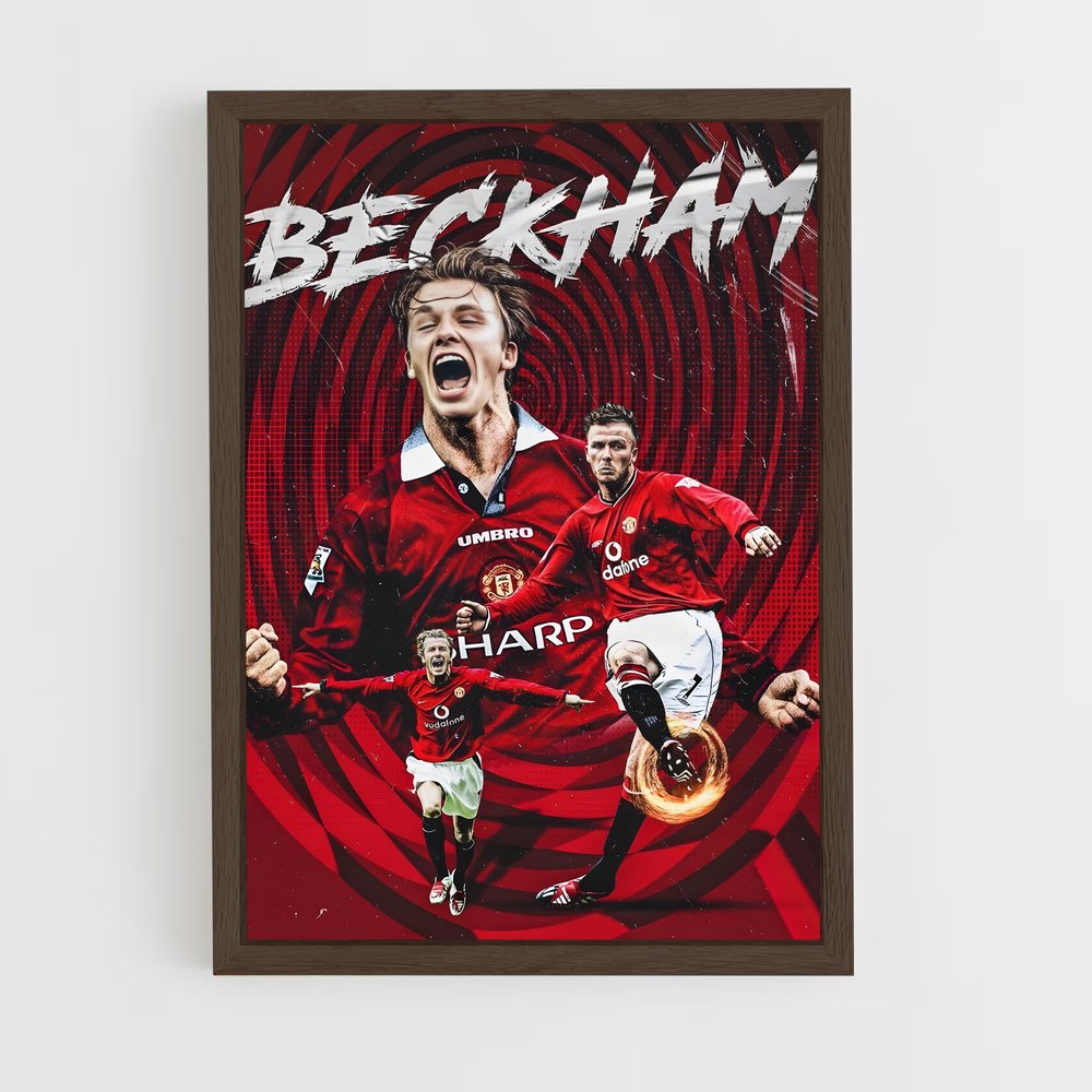 david-beckham-18 cadre Bois foncé