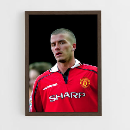 david-beckham-19 cadre Bois foncé