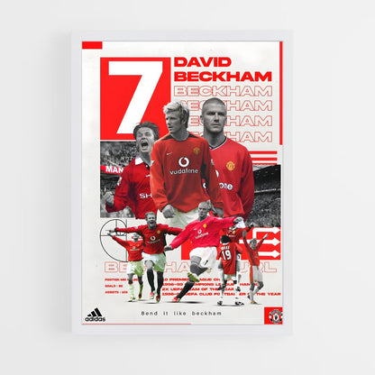 david-beckham-21 cadre Blanc