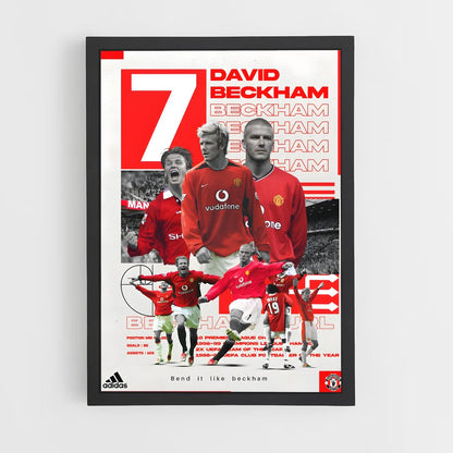 david-beckham-21 cadre Noir