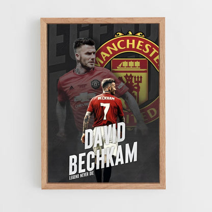 david-beckham-23 cadre Bois clair