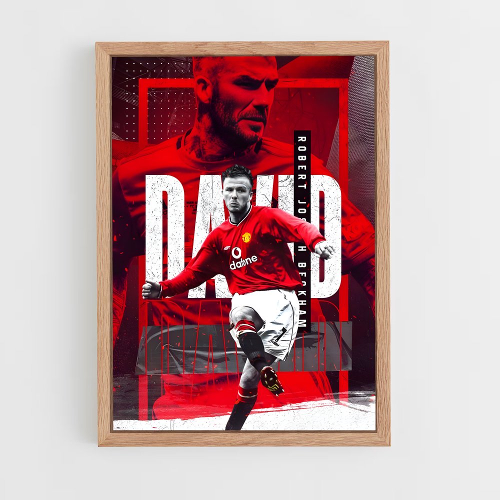 david-beckham-9 cadre Bois clair