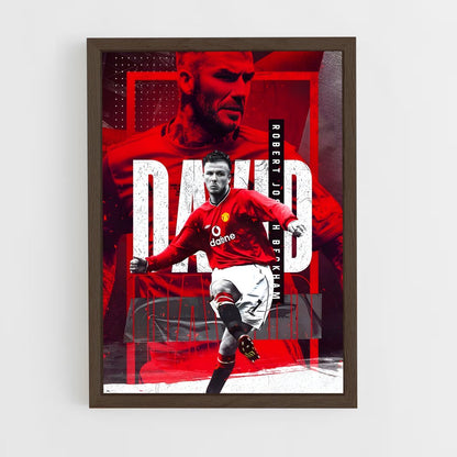 david-beckham-9 cadre Bois foncé