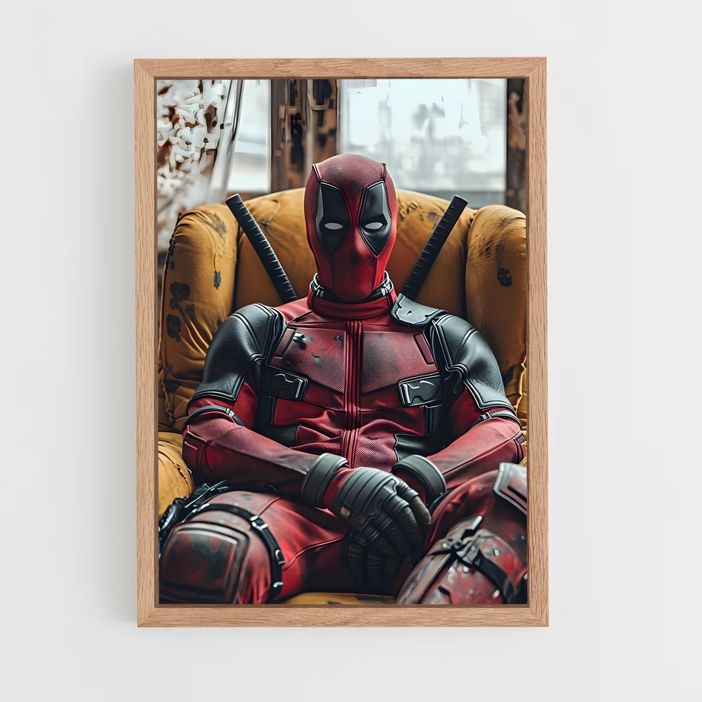 deadpool-11 cadre Bois clair