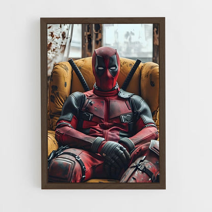 deadpool-11 cadre Bois foncé
