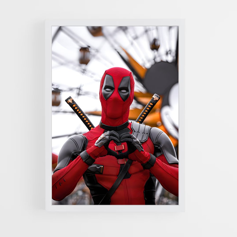 deadpool-9 cadre Blanc