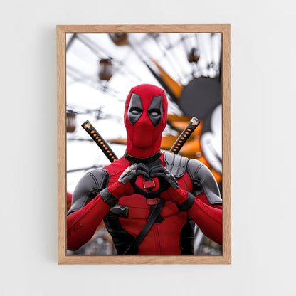 deadpool-9 cadre Bois clair
