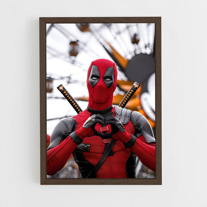 deadpool-9 cadre Bois foncé