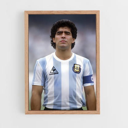 diego-maradona-1 cadre Bois clair