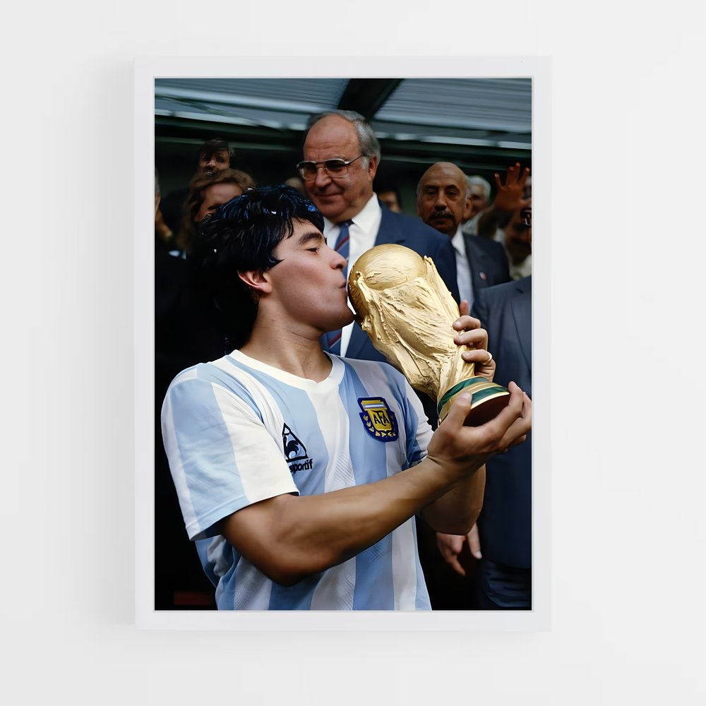 diego-maradona-2 cadre Blanc