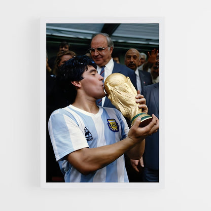 diego-maradona-2 cadre Blanc