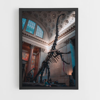 Poster dello scheletro di Diplodocus